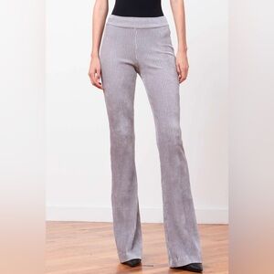 Avenue Montaigne Bellini corduroy trouser in silver gray flare
